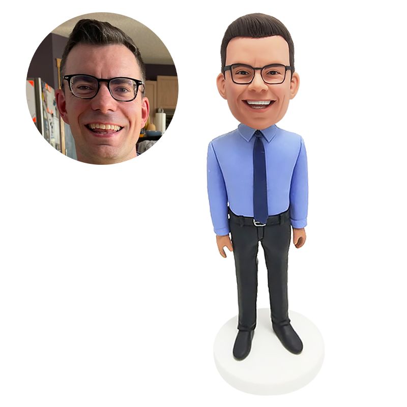 custom bobblehead figure team member