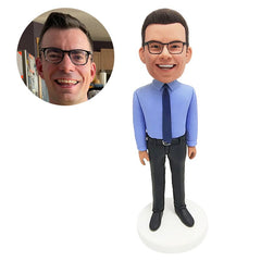 custom bobblehead figure team member