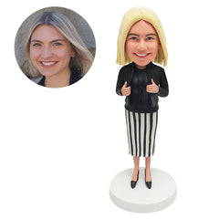 custom made bobble head figure business woman professional woman