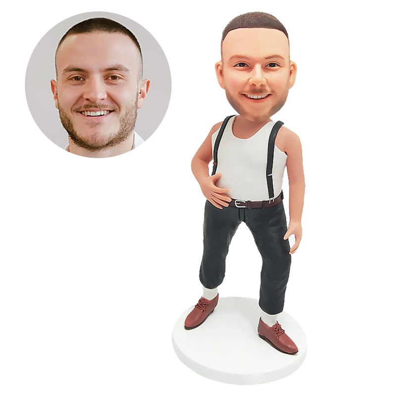 custom made bobblehead figure fashion man dancing