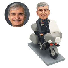 customised bobble head man riding a harley davidson