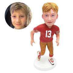 custom sport fan bobblehead figure football fans running