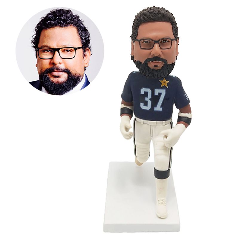 customised bobble head football player