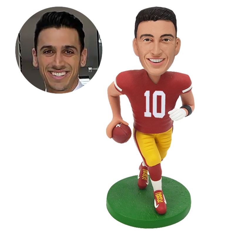 customized bobble head figure football quarterback player