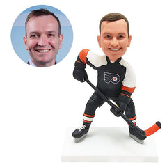 custom made bobble head figure hockey fans left handed shooting