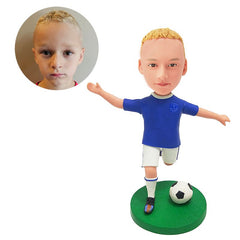 custom bobble head figure soccer kid player