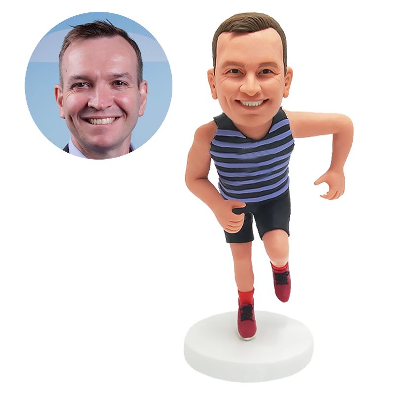 customized runner bobblehead figure running man