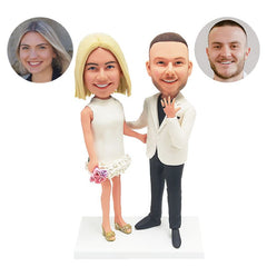 custom made engagement bobble heads figures